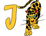 Dibuix Jaguar pintat per JUDITH