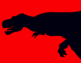 Dibuix Tiranosaure rex pintat per eric gonzalez torres