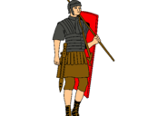 Dibuix Soldat romà  pintat per Vàdic
