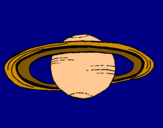 Dibuix Saturn pintat per mohamed b.