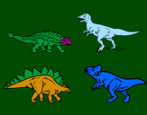 Dibuix Dinosauris de terra pintat per damià