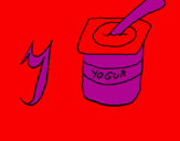 Dibuix Iogurt pintat per AROA