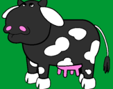 Dibuix Vaca pensativa pintat per miriam