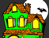 Dibuix Casa del misteri  pintat per aran sala  vila