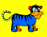 Dibuix Tigre pintat per davidt