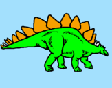 Dibuix Stegosaurus pintat per joan