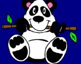 Dibuix Ós Panda pintat per marcel  setó