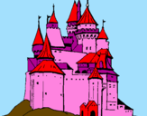 Dibuix Castell medieval pintat per LAIA