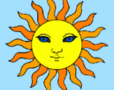 Dibuix Sol pintat per julia  urgell  alcala    