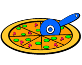 Dibuix Pizza pintat per iria