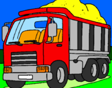 Dibuix Camió de càrrega pintat per Damià Trulls