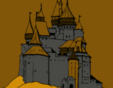 Dibuix Castell medieval pintat per ferran