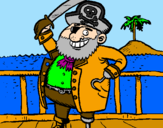Dibuix Pirata a bord pintat per mireia alvarez