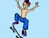 Dibuix Skateboard pintat per eric