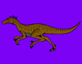 Dibuix Velociraptor  pintat per cristian