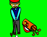 Dibuix Jugador de golf II pintat per merce
