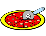 Dibuix Pizza pintat per anònim