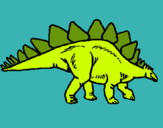 Dibuix Stegosaurus pintat per adalluis