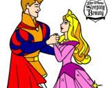 Dibuix Bella durment ballant amb el príncep pintat per _xxxxxxx__