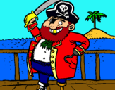 Dibuix Pirata a bord pintat per Denís