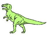 Dibuix Tiranosaurus Rex pintat per Mercè