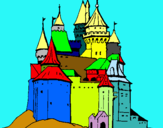 Dibuix Castell medieval pintat per ALEIX