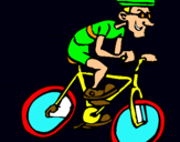 Dibuix Ciclisme  pintat per rober c.l.g.lope de vega