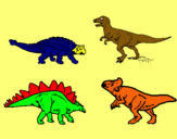 Dibuix Dinosauris de terra pintat per Gerard