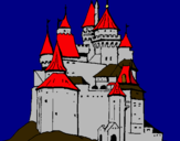 Dibuix Castell medieval pintat per  price