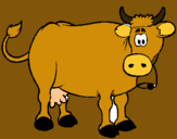 Dibuix Vaca lletera pintat per LOLITA