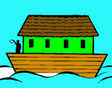 Dibuix Arca de Noe pintat per guillem