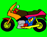 Dibuix Motocicleta pintat per ISAAC
