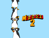 Dibuix Madagascar 2 Pingüins pintat per ADRIA