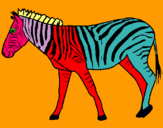 Dibuix Zebra pintat per MIREIA