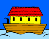 Dibuix Arca de Noe pintat per Gerard   Comes Sanches