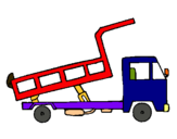 Dibuix Camió de càrrega pintat per camion
