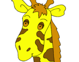 Dibuix Cara de girafa pintat per yeray jirafa