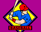 Dibuix Logotip de beisbol  pintat per maria