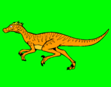 Dibuix Velociraptor  pintat per Nico i Konstantin