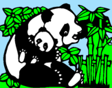 Dibuix Mare Panda pintat per joana