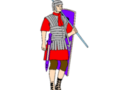 Dibuix Soldat romà  pintat per arnau