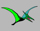 Dibuix Pterodàctil pintat per BIEL