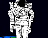 Dibuix Astronauta pintat per lulila