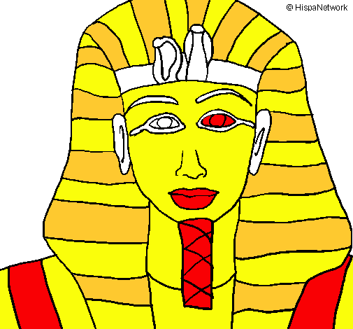 Dibuix Tutankamon pintat per anna lópez