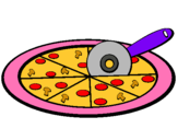 Dibuix Pizza pintat per @@