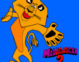 Dibuix Madagascar 2 Alex 2 pintat per joel   dones