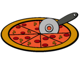 Dibuix Pizza pintat per carleteta