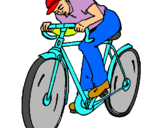 Dibuix Ciclisme pintat per EDUARD