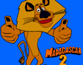 Dibuix Madagascar 2 Alex pintat per saray