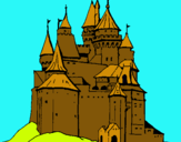 Dibuix Castell medieval pintat per megan